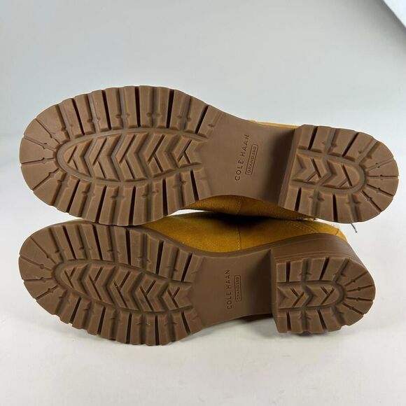 COLE HAAN Womens Goring Camea Round Toe Bootie US 9.5 Block Heel Leather Chelsea - Picture 7 of 12